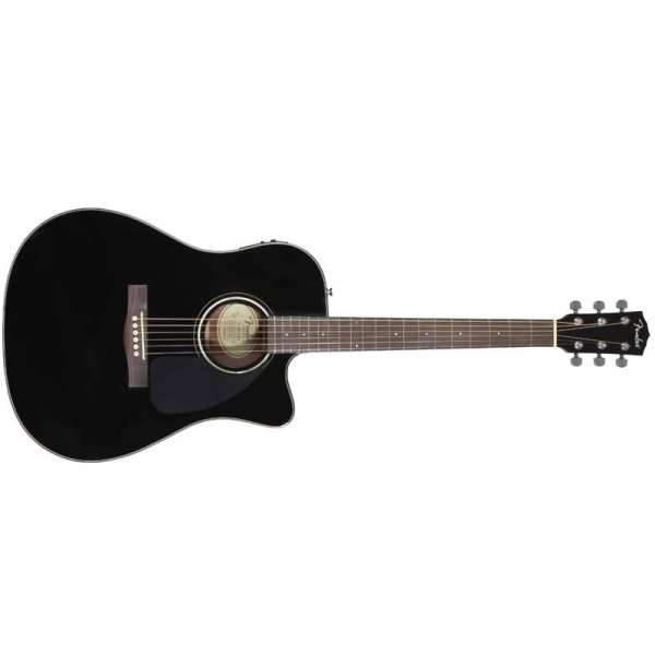 Fender CD-140SCE BLK Semi Acoustic Guitar 0961514006 - Musicians Cart