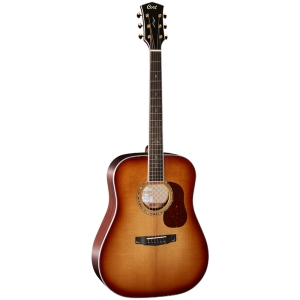 Cort GOLD D8 LB Dreadnought Body Acoustic Guitar with Deluxe Soft-Side Case