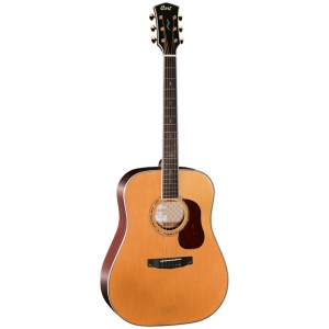 Cort GOLD D8 NAT Dreadnought Body Ebony Fingerboard Acoustic Guitar with Deluxe Soft-Side Case