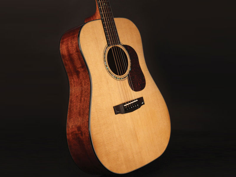 Cort GOLD D6 NAT Dreadnought Body Acoustic Guitar with Deluxe Soft-Side Case