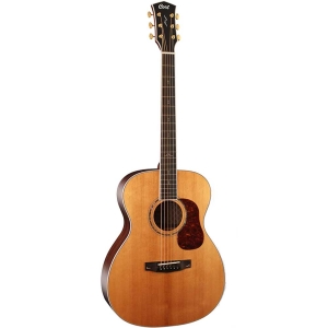 Cort GOLD O8 NAT Orchestra Model Body Ebony Fingerboard Acoustic Guitar with Deluxe Soft-Side Case