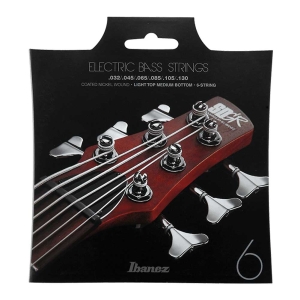 Ibanez IEBS6C Light Top Medium Bottom Bass Guitar Coated 6 Strings Set