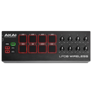 Akai Professional LPD8 Wireless Battery-Operated/Wireless Bluetooth MIDI Pad Controller