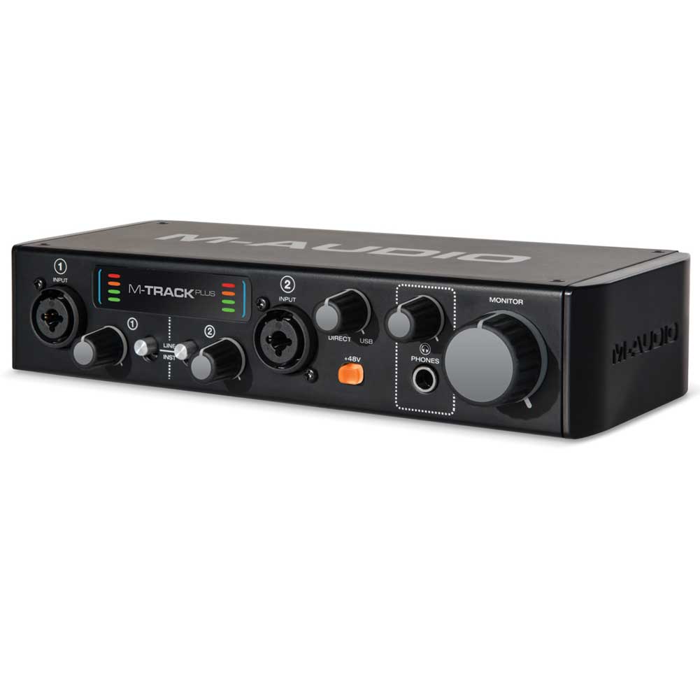 M-Audio M-Track Plus II Two-Channel USB 2.0 Audio Interface with 24-bit-96 kHz Resolution