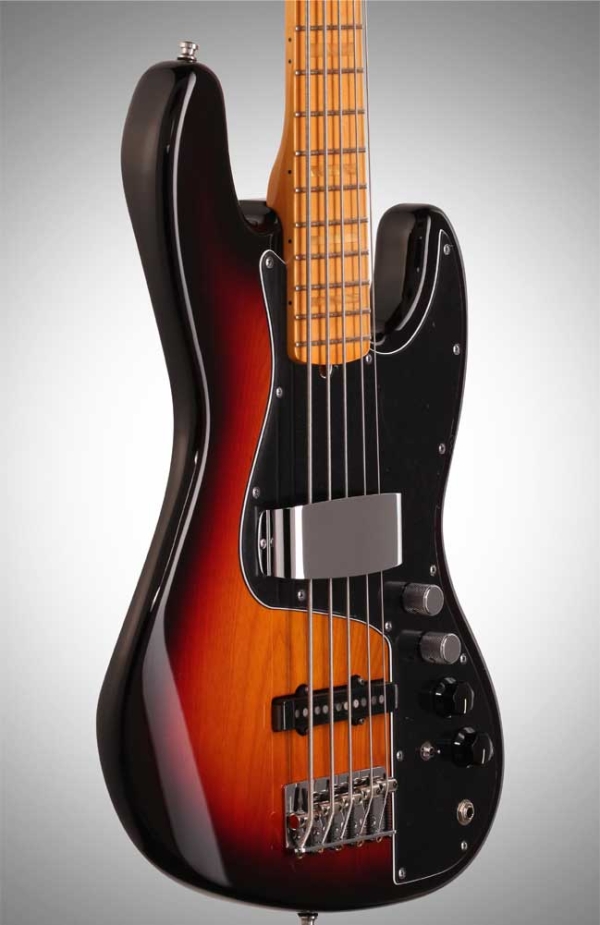 Fender Artist Marcus Miller Jazz Bass - Maple - 5 String -3 Colour Sunburst