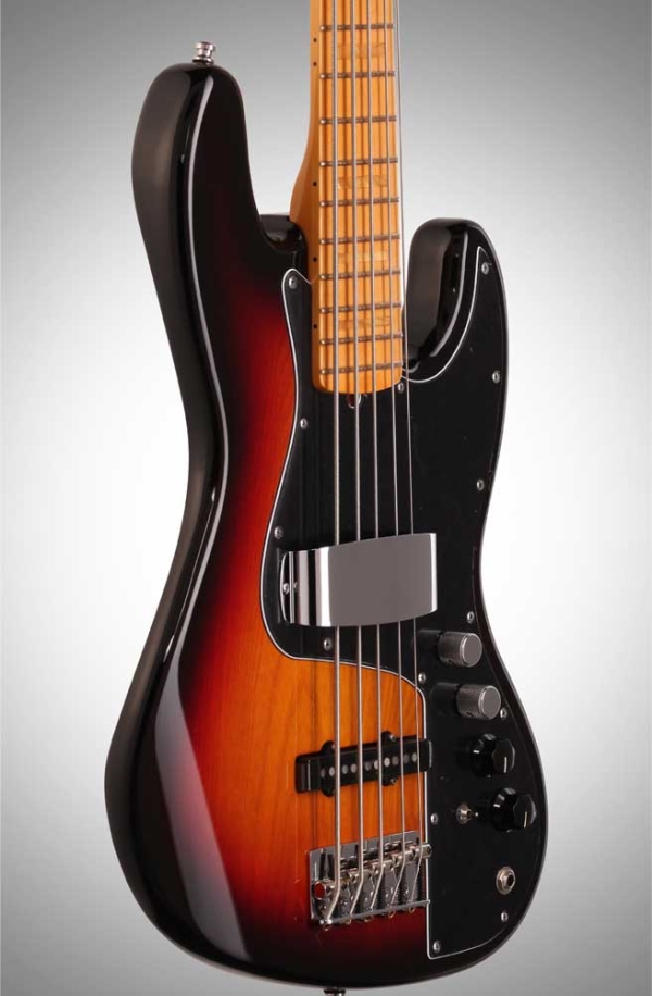 Fender Artist Marcus Miller Jazz Bass - Maple - 5 String -3 Colour Sunburst