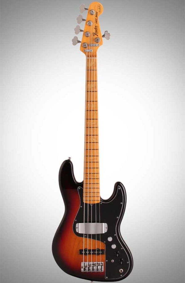 Fender Artist Marcus Miller Jazz Bass - Maple - 5 String -3 Colour Sunburst