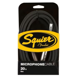 Fender Squier Microphone 20 Feet Cable 0991920100 - Blk