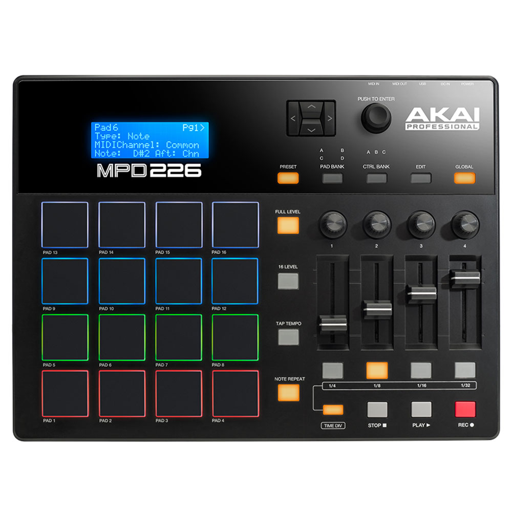 Akai Professional MPD226 Feature-Packed, Highly Playable Pad Controller