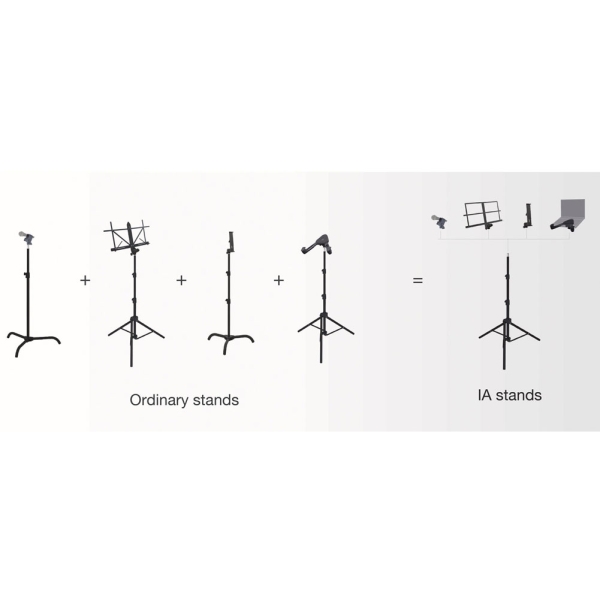IA Stands MT2 Boom & Straight (2 in 1) Multipurpose Mic Stands