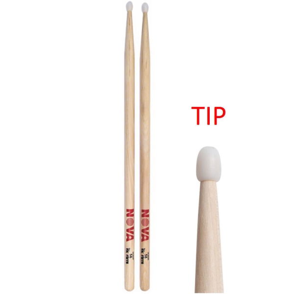 Vic Firth Nova*5AN Hickory 5A Nylon Drumsticks