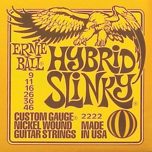 Ernie Ball Hybrid Slinky Nickel Wound 9-46 Electric Guitar String EBL-P02222