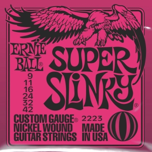 Ernie Ball Super Slinky Nickel Wound 9-42 Electric Guitar String EBL-P02223