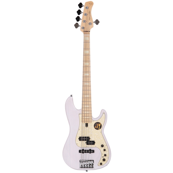 Sire Marcus Miller P7 Swamp Ash White Blonde 5 String 2nd Gen Bass Guitar with Gig Bag