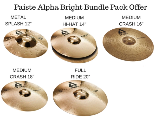 Paiste Alpha Bright Bundle Pack Offer