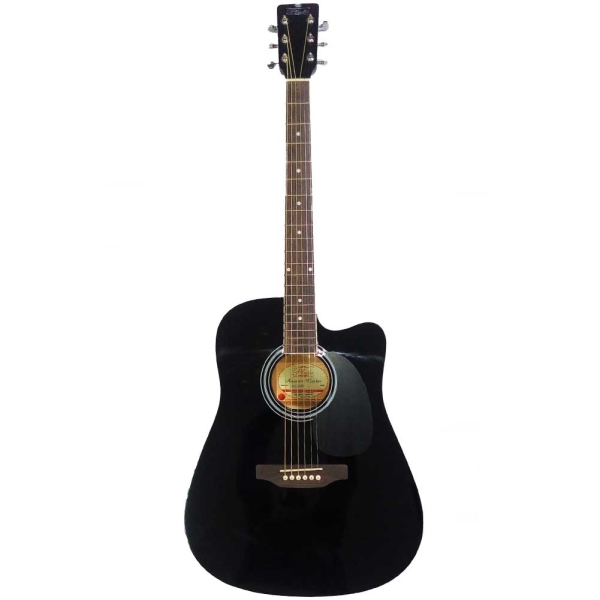 Pluto HW41C 201 BK Dreadnought with Cutaway Acoustic Guitar