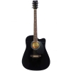 Pluto HW41CE 101 SP BLK Electro Acoustic Guitar with Prener SP II EQ Guitar Pickup