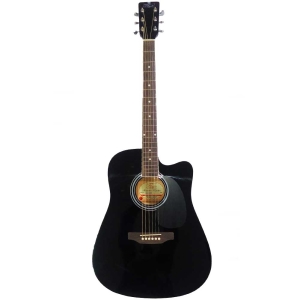 Pluto HW41CE 101 SP BK Electro Acoustic Guitar with MG-10 EQ Guitar Pickup