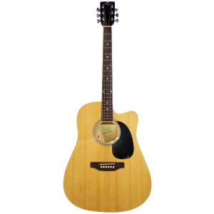 Pluto HW41CE 101 NAT Electro Acoustic Guitar with Piezo Pickup EQ-7545R Pre-Amp