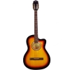 Pluto HW41CE-101-SP - SB 6 String Semi Acoustic Guitar with Prener SP II EQ Guitar Pickup