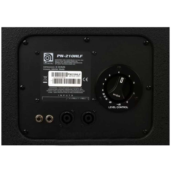 Ampeg PN-210HLF 2x10" 550-watt Neodymium Bass Cabinet with Horn 990302001