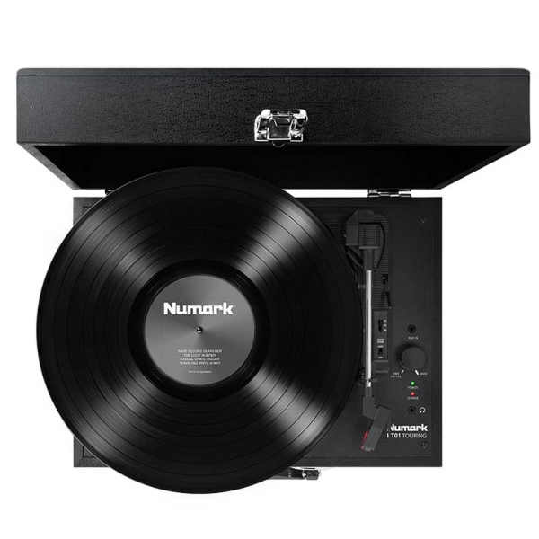 Numark PT01 Touring Classically-styled Suitcase DJ Turntable