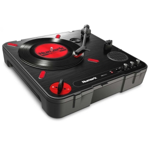 Numark PT01 Touring Classically-styled Suitcase DJ Turntable