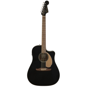 Fender Redondo Player Jetty Black Electro Acoustic Guitar 0970713506