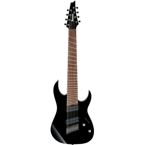 Ibanez RGMS8 BK RG Standard Multi-Scale Electric Guitar 8 Strings with Gig Bag