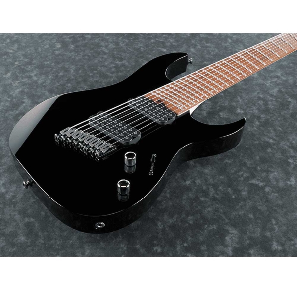 Ibanez RGMS8 BK RG Standard Multi-Scale Electric Guitar 8 Strings