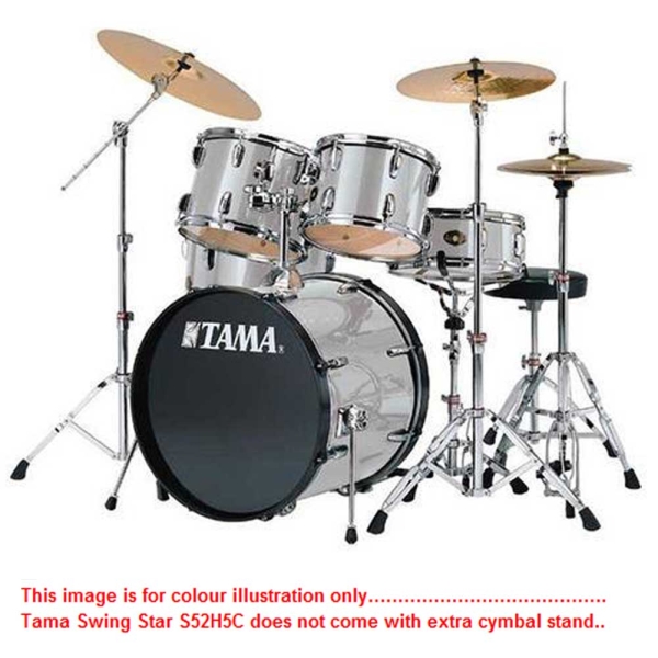 Tama Swingstar S52H5C - SST 5 Pcs Drum Kit + Cymbals + Double Braced Stands