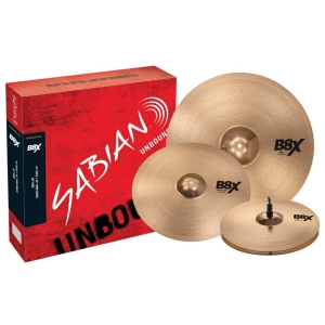 Sabian B8X Performance Set Pack 14" Hi-Hat/16" Thin Crash/20" Ride Cymbals Set 45003X
