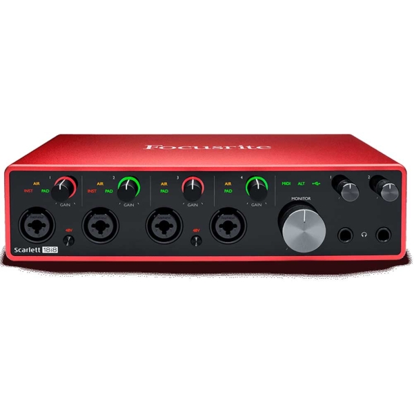 Focusrite Scarlett 18i8 3rd Gen USB Recording Audio Interface