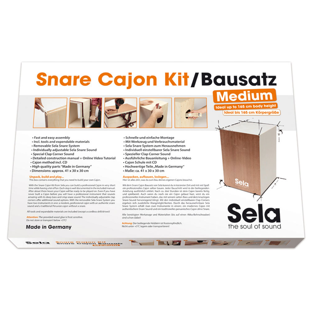 Sela SE-018 Cajon New Snare Medium Kit