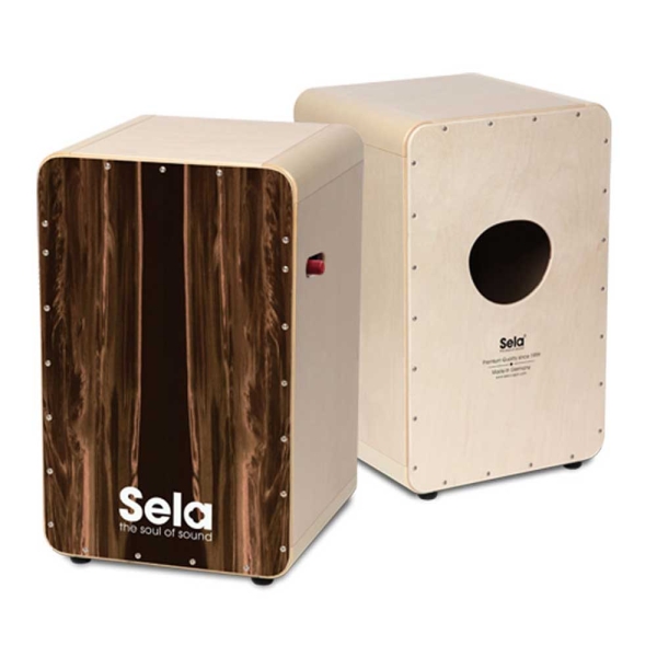 Sela SE-106 CaSela Pro Dark Groove Professional Snare Cajon w-snare on off mechanics