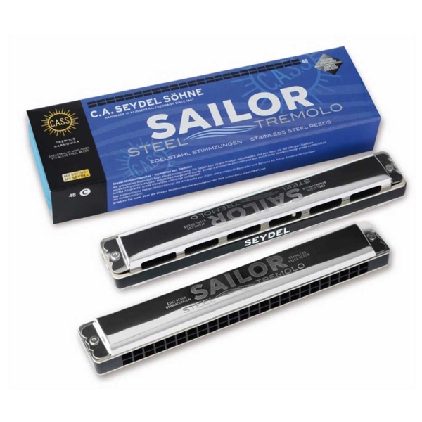 Seydel 26480C Sailor Steel Tremolo Key C harmonica