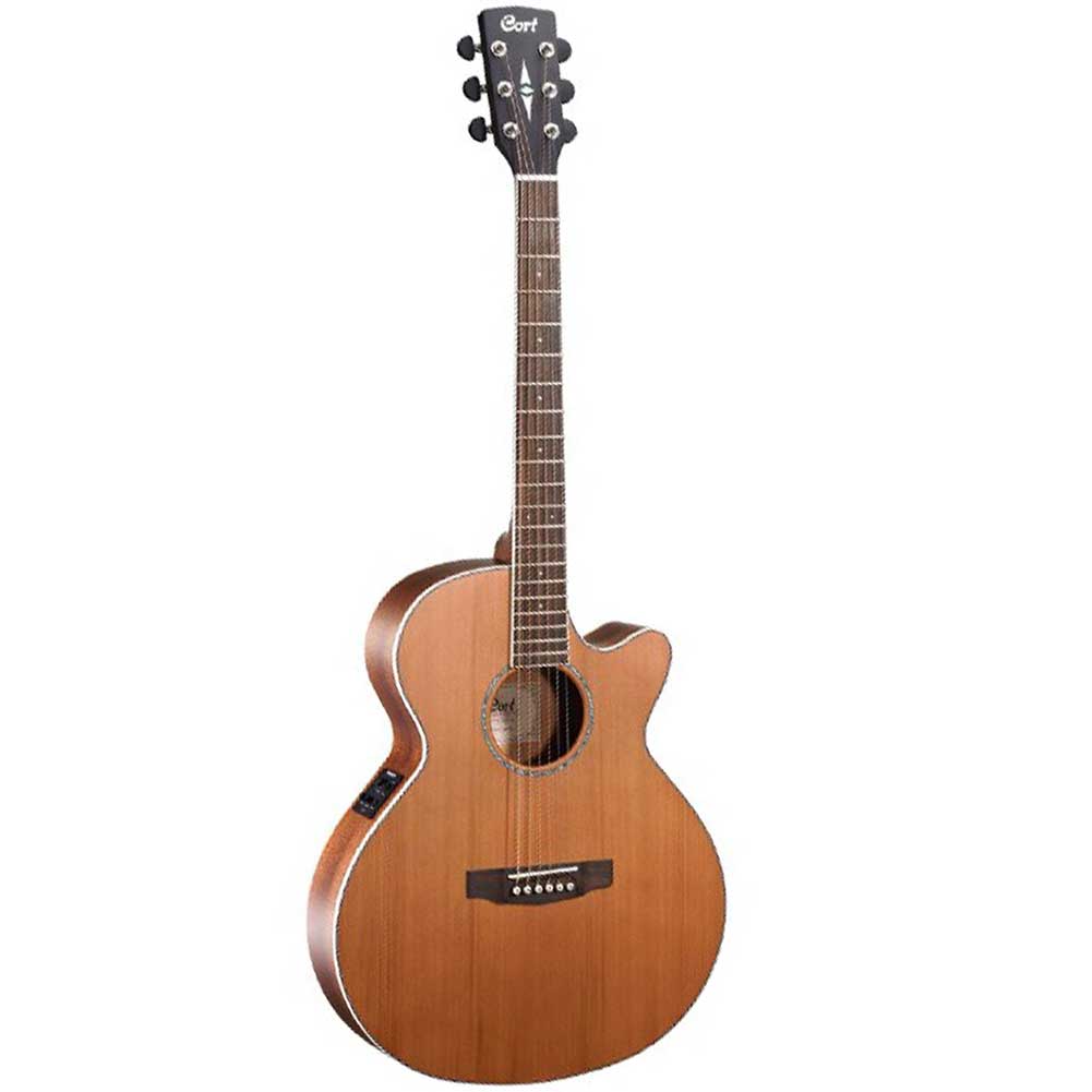 Cort SFX-CED NS Venetian Cutaway Fishman ISYS PLUS Electro Acoustic Guitar  with Gig Bag - Musicians Cart