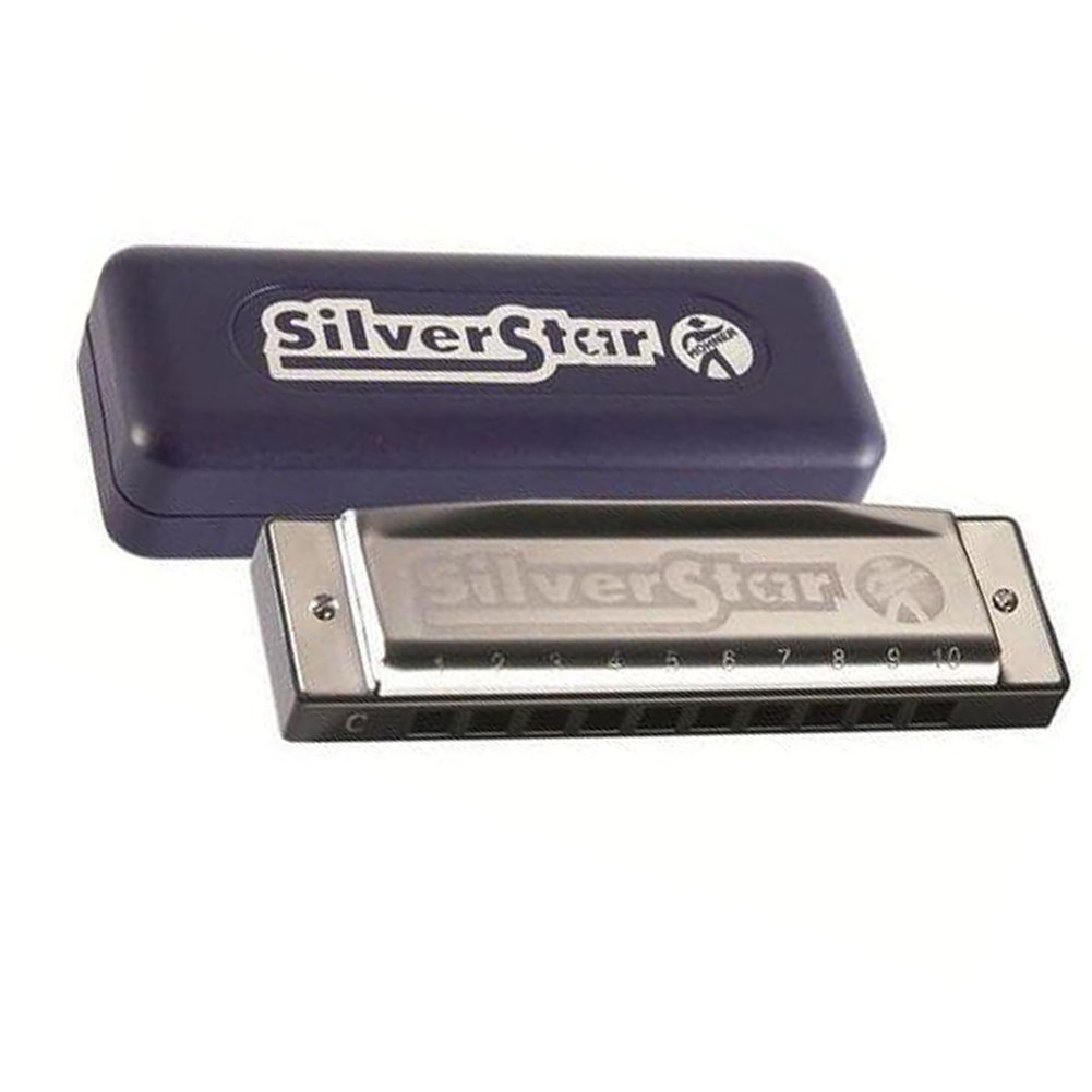 Hohner M50410XS Silver Star Key A 10 Hole Harmonica