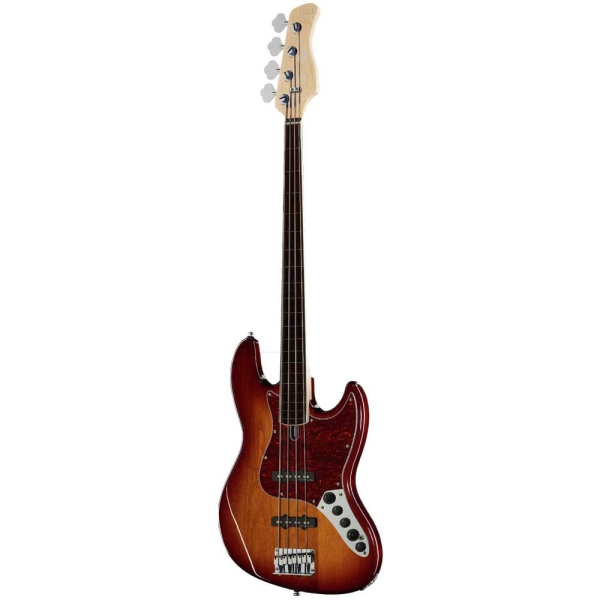 Sire Marcus Miller V7 Alder Fretless Tobacco Sunburst 4 String 2nd Gen Bass Guitar with Gig Bag