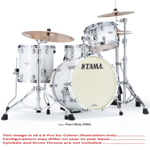 Tama Starclassic Maple SM72FZS PWH 7 Pcs Drum Kit Exotic Finishes Lacquer