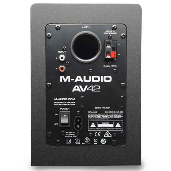 M-Audio AV42 Studiophile Desktop Speakers for Professional Media Creation
