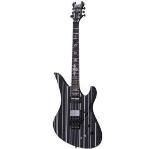 Schecter Synyster Gates Custom-S BLK SILV with Sustanic 1741 Electric Guitar 6 String