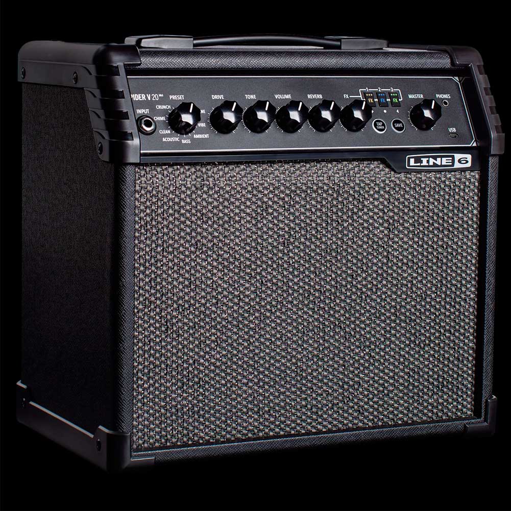 Amplificador De Guitarra Eléctrica Line 6 Spider V20 MkII 20W Altavoz 8