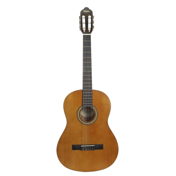 Valencia VC204HT Antique Natural 4/4 Size 200 Hybrid Series Classical Guitar With Truss Rod