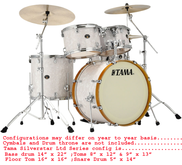 Tama Silverstar Limited Edition VR52RVS2-SWP 5 Pcs Vintage Rock Drum Kit