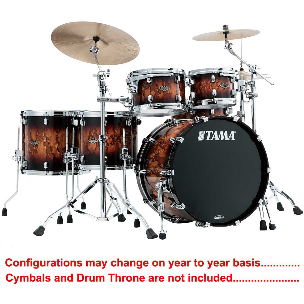 Tama Starclassic Walnut/Birch 3-Piece Shell Pack - Molten Brown Burst Lacquer Finish