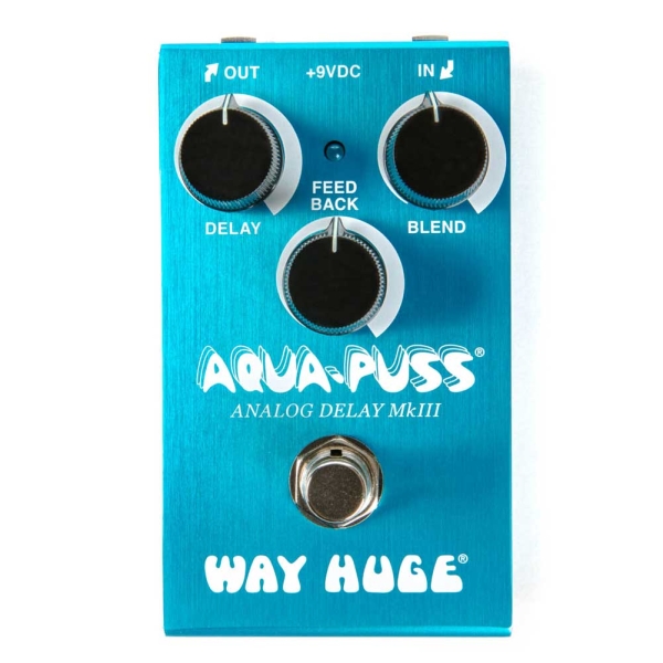 Dunlop Way Huge WM71 Smalls Aqua Puss Analog Delay Guitar Effects Pedal